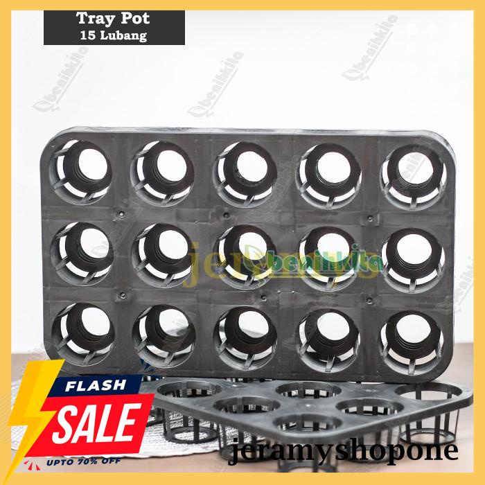 TERMURAH TRAY SEMAI/POT TRAY BIBIT ANGGREK 15 LUBANG 
