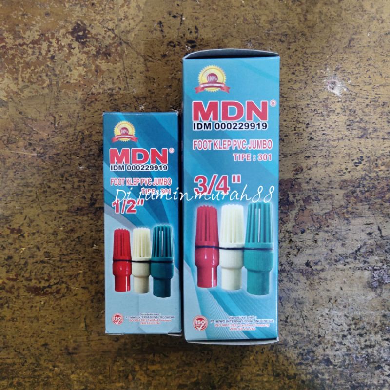 FOOT KLEP PVC PIPA 1/2 INCH 3/4 INCH