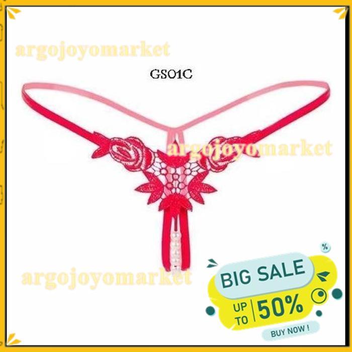 G STRING SEXY UNDERWEAR WANITA G STRING WANITA PREMIUM MERAH GS01C HIGHT CLASS