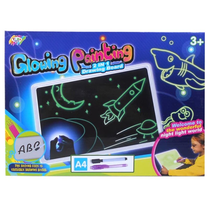 

Glowing Painting 2 In 1 Drawing Board - Ym993 Terbaru
