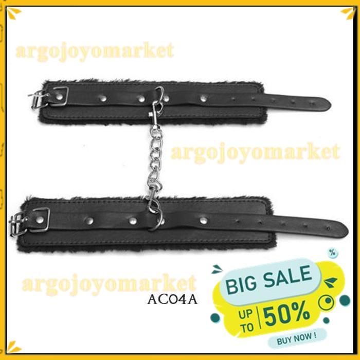 BORGOL BULU CINTA HANDCUFF COSPLAY COSTUME SEXY LINGERIE HITAM AC04A BEST PRODUK