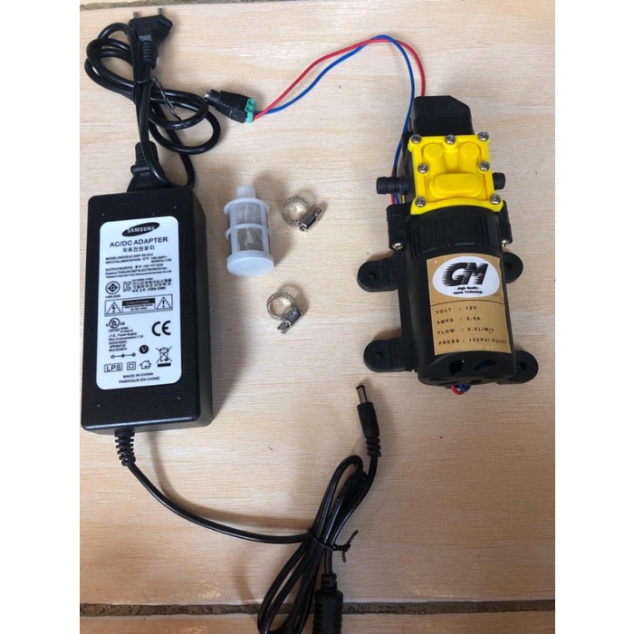 Paket Adaptor 5A + GM Pompa Dinamo 120PSI Pompa DC Steam Motor Mobil terlaris