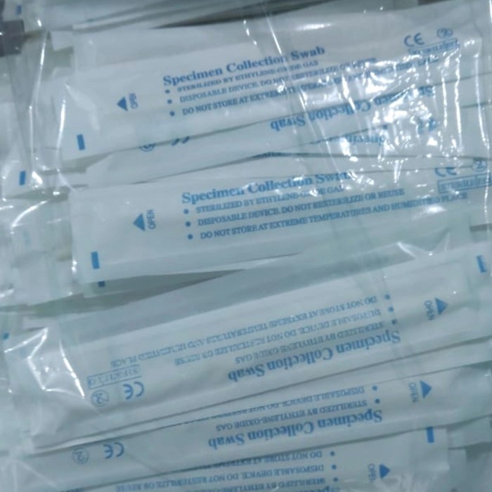 Flocked Swab Dacron Nasofaring Ezmedlab Isi 100