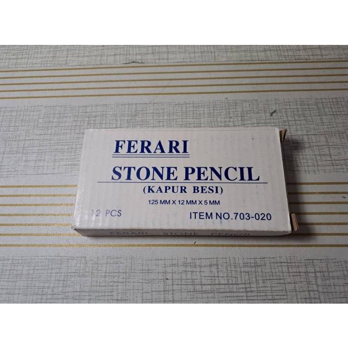 

~~~~~] Kapur besi (Stone Pencil) Merk Ferari 125x12x5mm