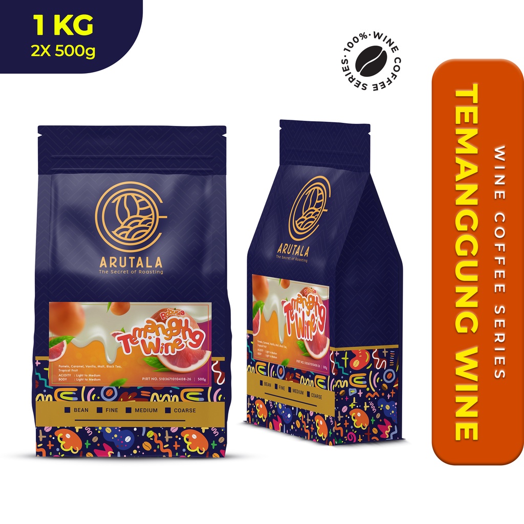 

ARUTALA Kopi Robusta Temanggung Wine 1KG