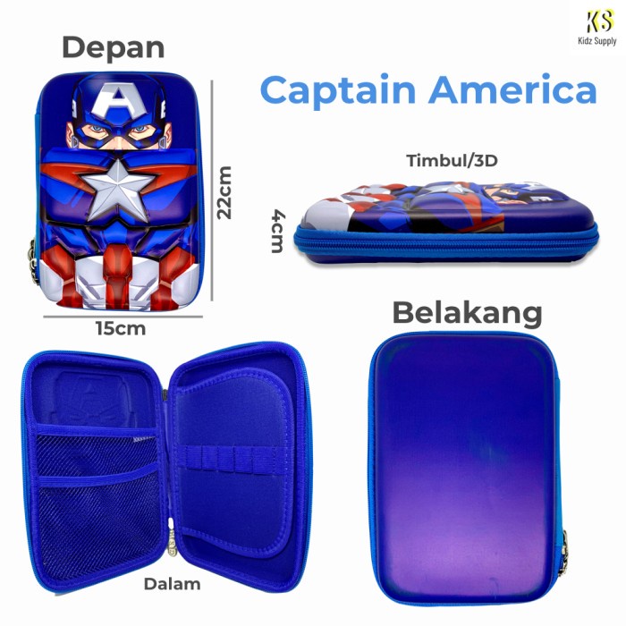 

Tempat Kotak Pensil Hardcase Smiggle Anak Laki Karakter Timbul 3D