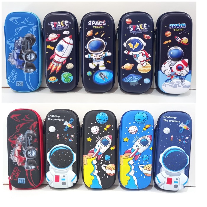 

Kotak Pensil Astronot Tempat Pensil Galaxy Ufo 6D Timbul Tempat Pensil