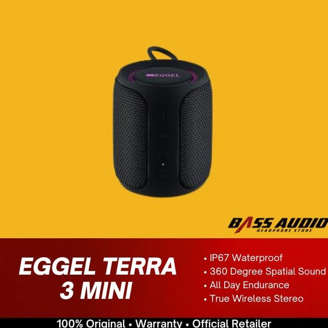 Eggel Terra 3 Mini / Terra3 Mini 360 RGB Portable Bluetooth Speaker