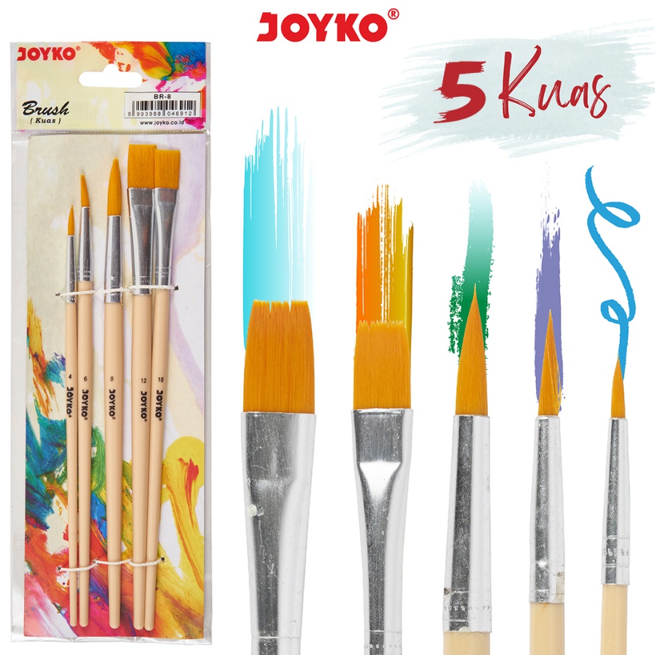 

#Sale Brush Kuas Cat Air Cat Minyak Lukis Acrylic Joyko BR-8 Hot Sale