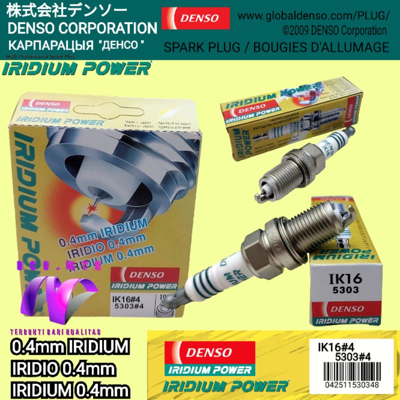 BUSI DENSO IRIDIUM POWER IK16 5303 TOYOTA VIOS GEN1/NEW VIOS GEN2/YARIS/GREAT JAPAN 1PCS