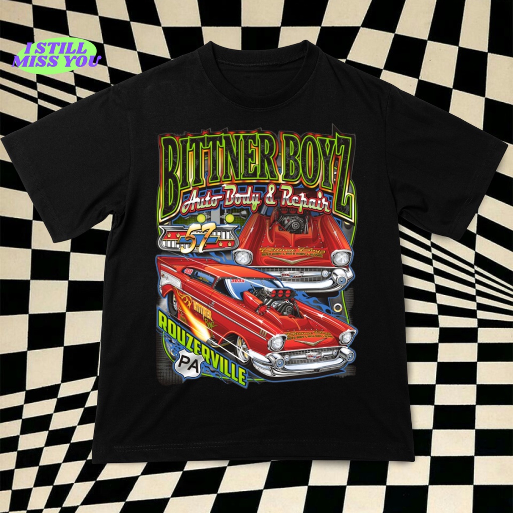 Kaos Nascar Bittner Boyz | Kaos Nascar Vintage | Kaos Nascar Oversize | Kaos Vintage Oversize | Kaos