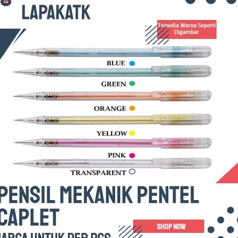 

HYCM8903 Pentel pensil cetrek 0,5 / PENSIL MEKANIK CAPLET 0,5