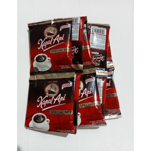 

BCWB0817 kapal api spesial mix kopi + gula kemasan 10 sachet @24g