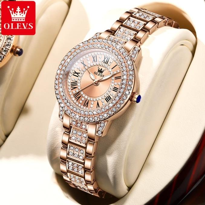 OLEVS JAM TANGAN WANITA CEWEK MURAH ORINAL ANTI TAHAN AIR KECIL TRIHANDAYANI570