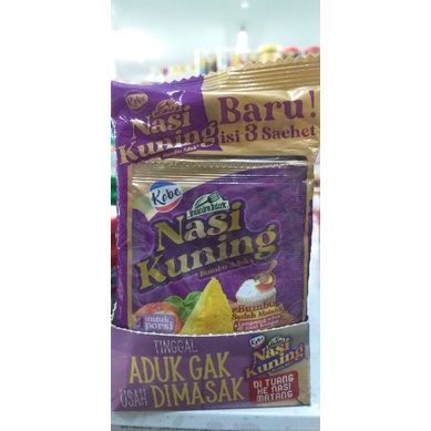

KZ - kobe bumbu nasi kuning 3sachet x 15g tinggal aduk gak usah di masak