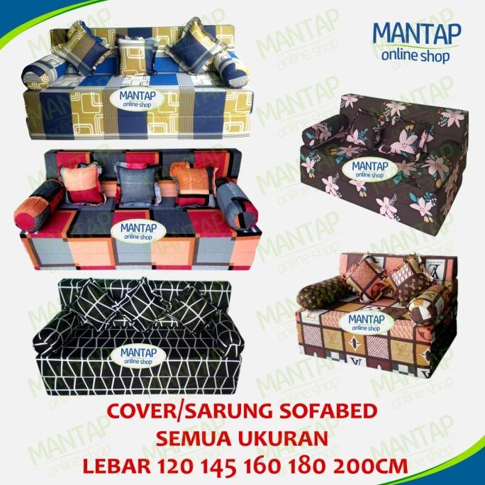 cover sofa bed inoac / sarung sofa bed sofabed 120 145 160 180 200cm