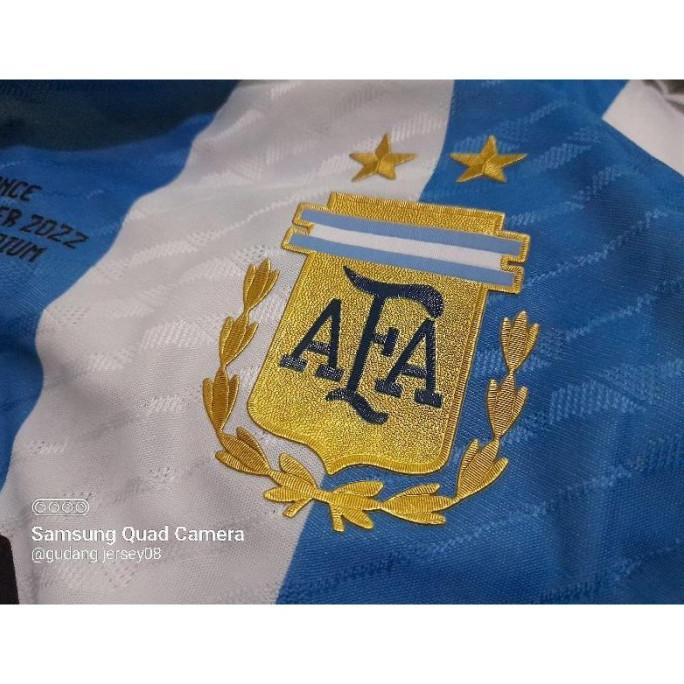 Jersey Bola Argentina Home Player Issue 2022 Josephinebarbarashop