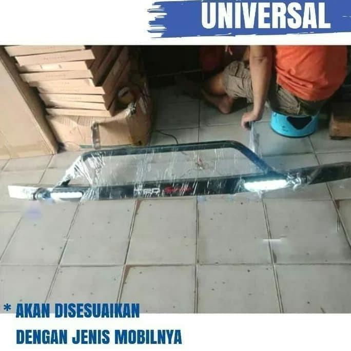 Paket Tanduk Depan Besi Mini Led+Towing Belakang Honda Mobilio