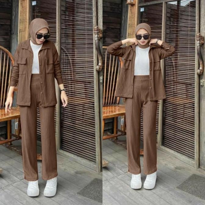 Setelan wanita BAJU DAN CELANA kekinian MODEL TERBARU 2023 -NABILA