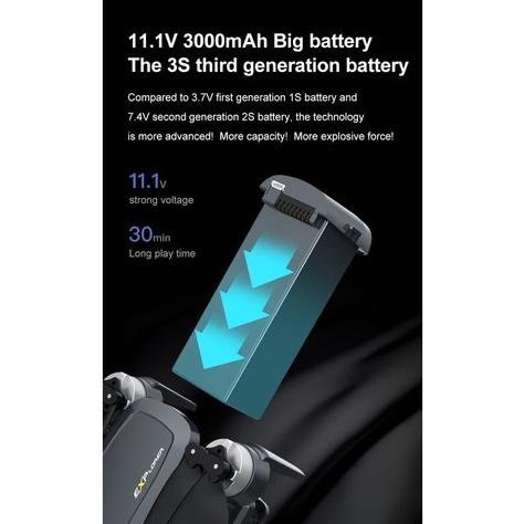 Battery Jjrc X20 11.1V 3.000Mah Lipo Baterai Drone Jjrc X20 Original