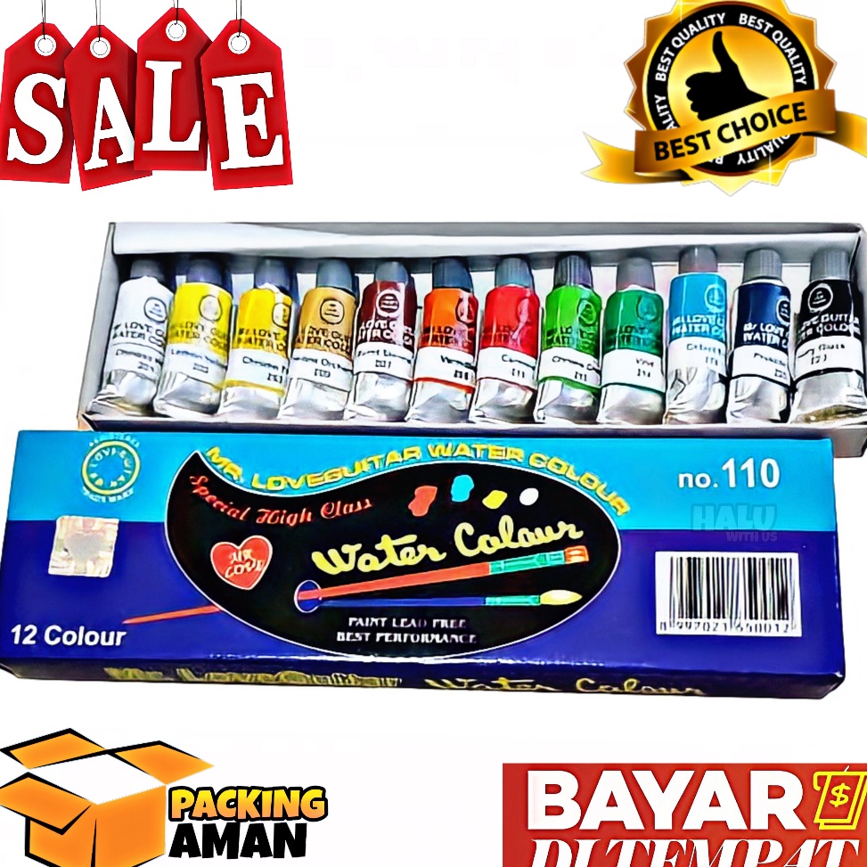 

PRODUK TERBARU⚡ (BISA COD) PROMO 1 Set Cat Air Guitar No.110 / Mr Love Guitar Water Color / Cat Lukis Murah