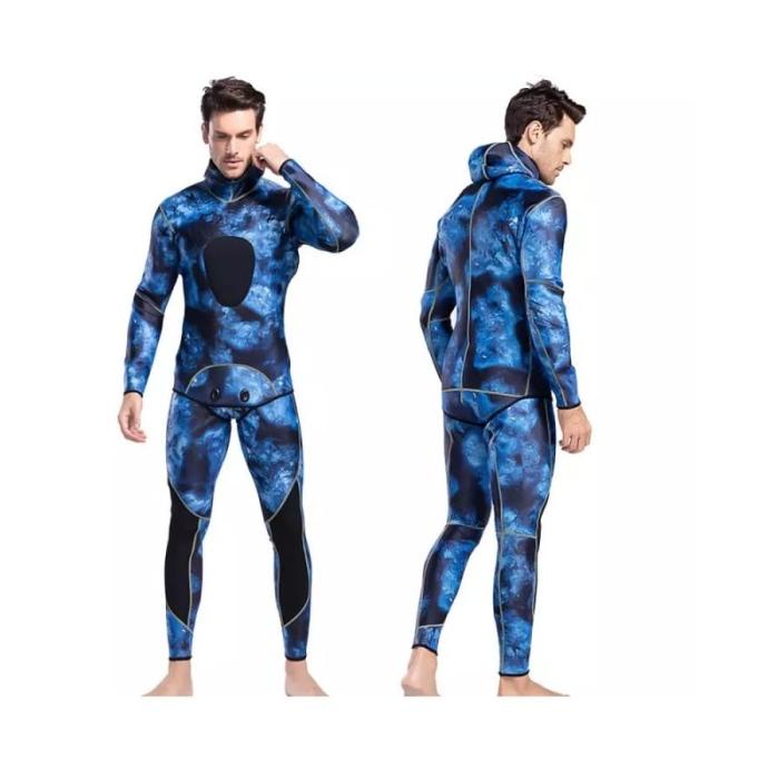 Wetsuit Spearfishing Neoprene 3Mm Camo Camouflage - Baju Spearfishing