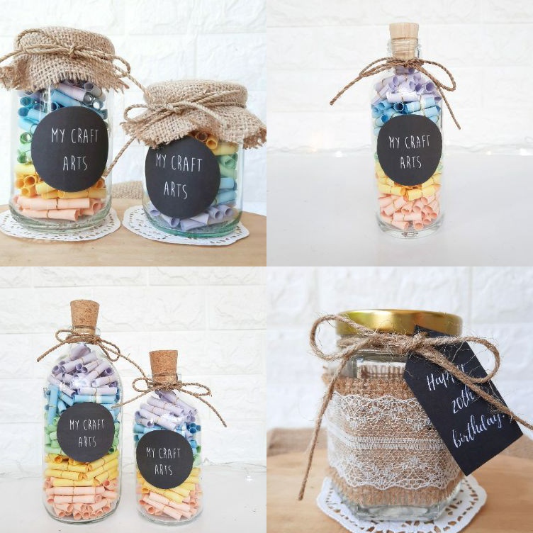 

Extra promo Messages in a Jar / Bottle [BELUM DITULIS/BLANK PAPER] @mycraftarts