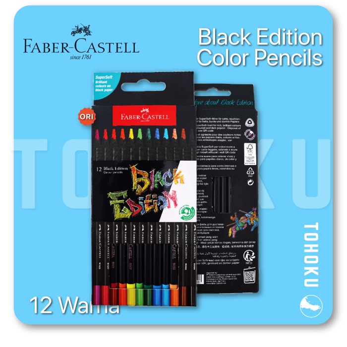 

Terlaris Faber-Castell Black Edition Colour Pencils Series - Pensil Warna Faber