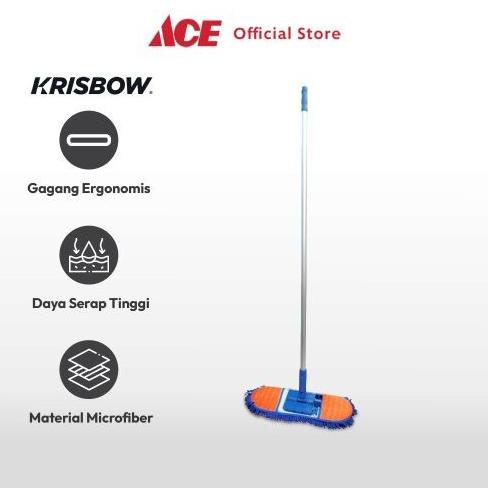 Ace - Krisbow Alat Pel Microfiber 60 Cm Pelan Lantai Serbaguna Floor Lapakemmaannika