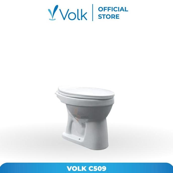 ------] kloset duduk siram / kloset duduk tanpa tabung merk volk c509