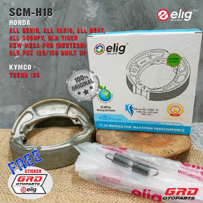 Terlaris Kampas Rem Belakang Elig Vario 125 150 Scm-H18