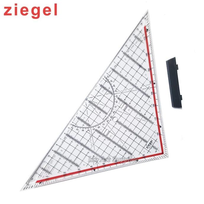 

Ziegel Penggaris Segitiga Pegangan Besar