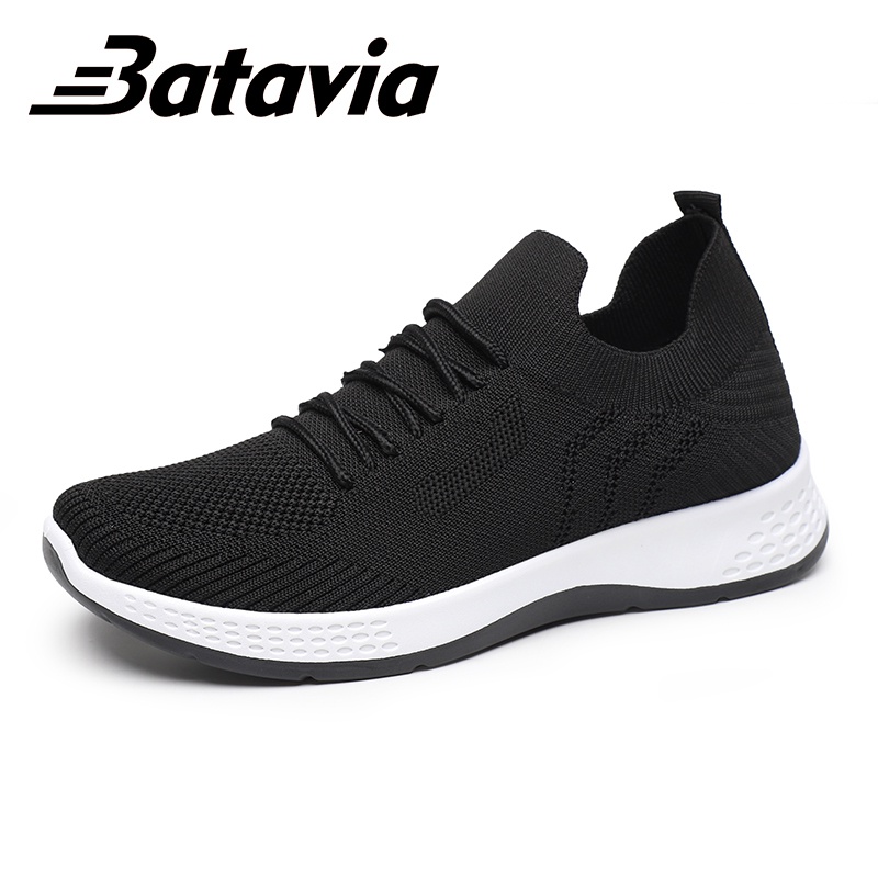 2023 Baru Sepatu Wanita Olahraga Rajut Bernapas Bebas Biaya Kirim Batavia Shoes Fashion Sport Pink