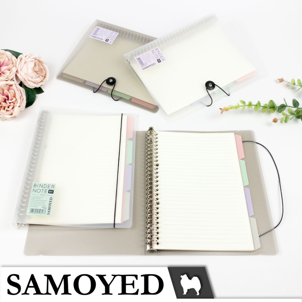 

Binder Note / Loose Leaf Binder B5 - 26 Ring Samoyed Bnnt-51