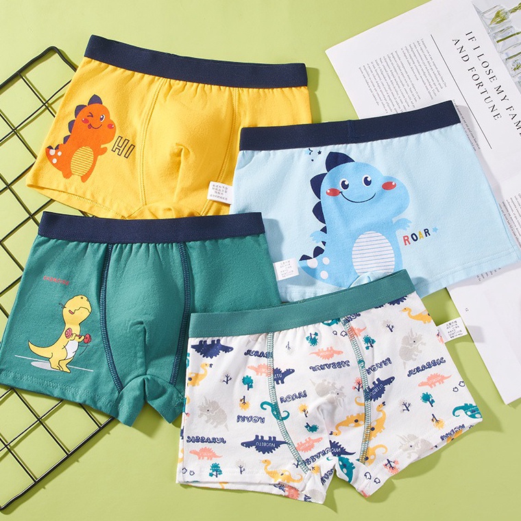 TJKX7630  Kikidoo Celana Dalam Anak Laki Laki Boxer Katun Premium Import Murah BAL34