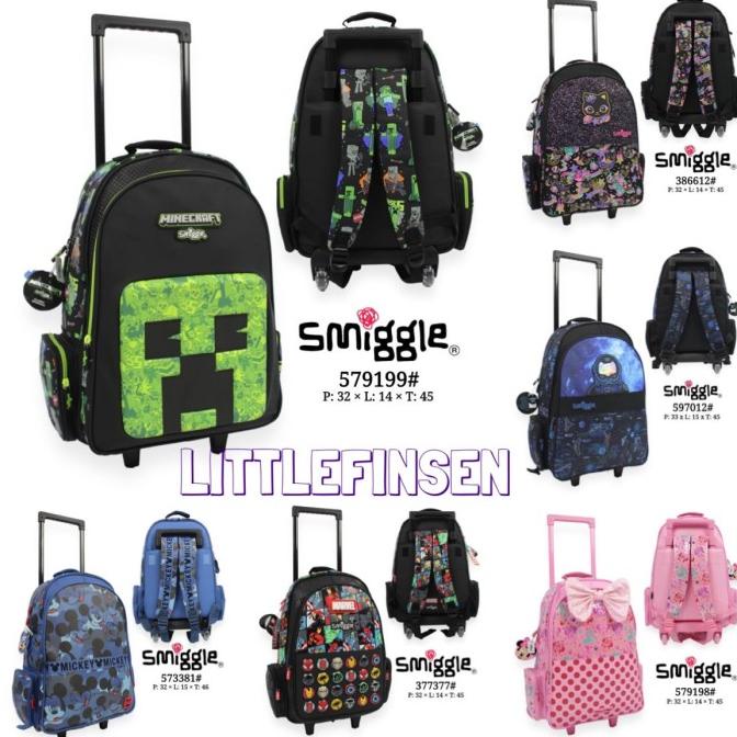 smiggle trolley bag/tas trolley smiggle/tas trolley anak
