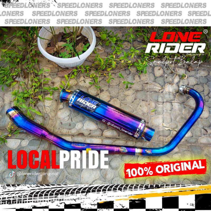 Knalpot Lone Rider VIXION - LONE RIDER ORIGINAL - Middle End Bluemoon VIXION OLD / NVA / NVL