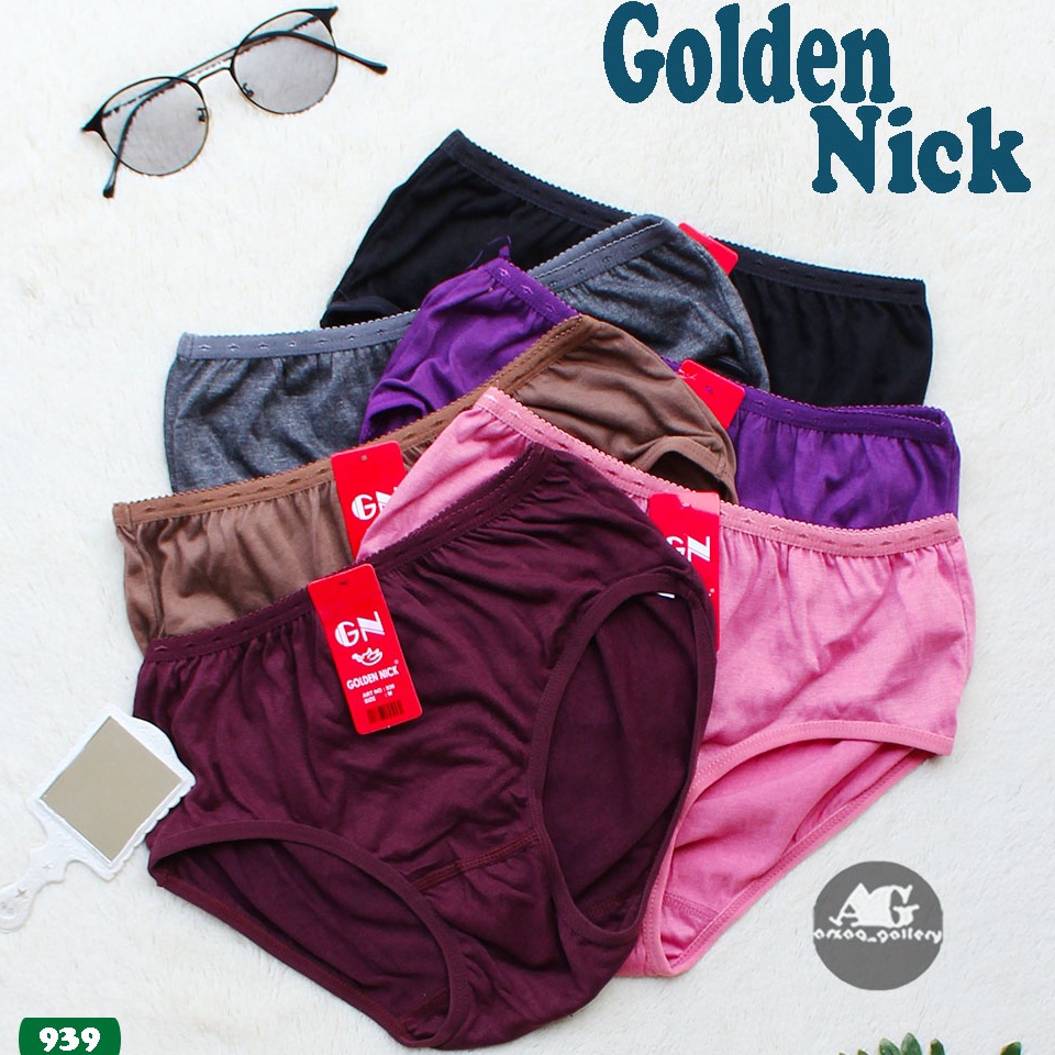 Recomended.. Grosir 6 Pcs  - Celana Dalam Wanita / Celana Dalam Golden Nick / Golden Nick 939 / Cd W