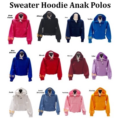 [Q14G/☆] Sweater Polos Anak Hoodie Polos Anak Usia 1-12 Tahun / treending❦