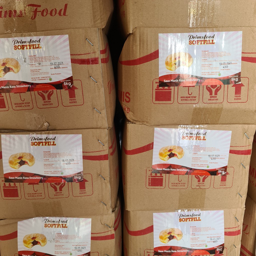 

Selai Prims Food Strawberry 5 Kg / Primsfood Stoberi Softfill 5Kg
