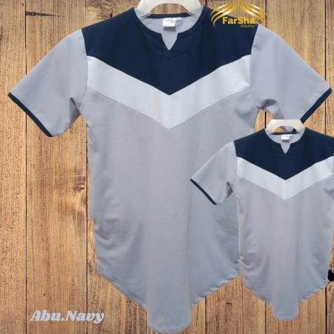 Couple Baju koko anak dan ayah Kaos kurta FarSha Baju Koko Couple