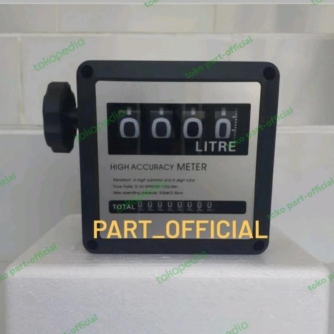 Paket Flow Meter Solar Analog+ Pompa Ac Jyb 40Lpm+ Selang+ Nozel