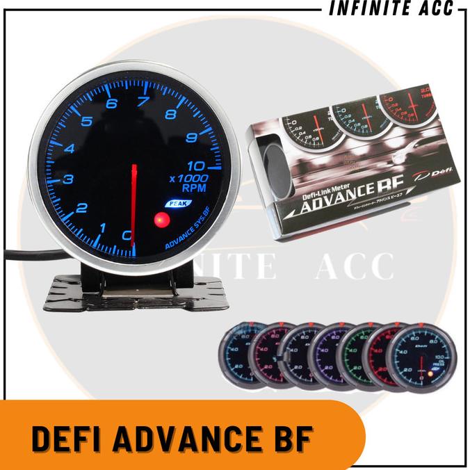 Defi Advance Bf 7Warna Indicator Tachometer Gauges Mobil Universal Original