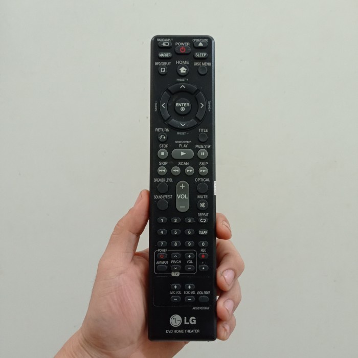 Remote Remot DVD Home Theater LG AKB37026852