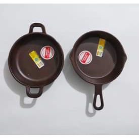 Piring Melan Kecil 4 Inch X El ( 2 Pcs ), P7104A Coklat & P7004A Coklat , Piring Ni 4 Inch El