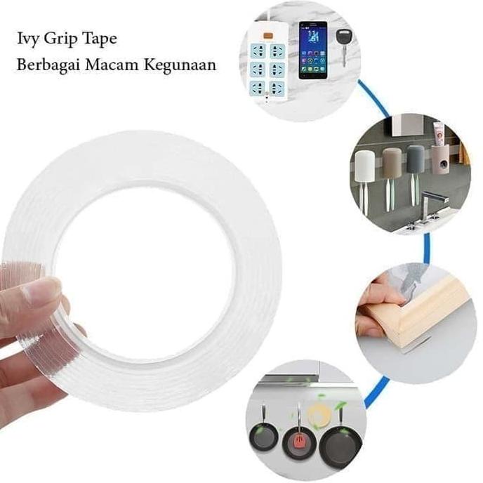 

10:10 [ 3M ] Ivy Grip Tape / Double Tape Multifungsi Reusable And Washable Mudah & Nyaman