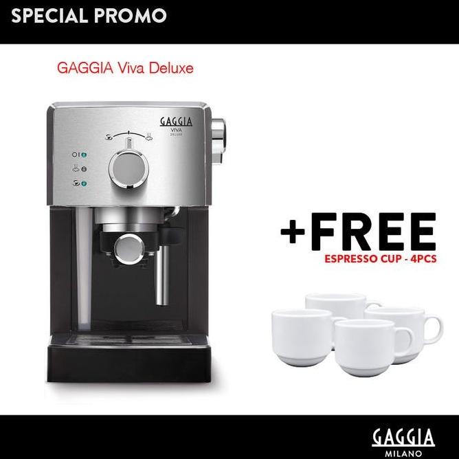 Promo Terbatas Mesin Kopi Espresso Gaggia Viva Deluxe Free Espresso Bastianabrahamshop