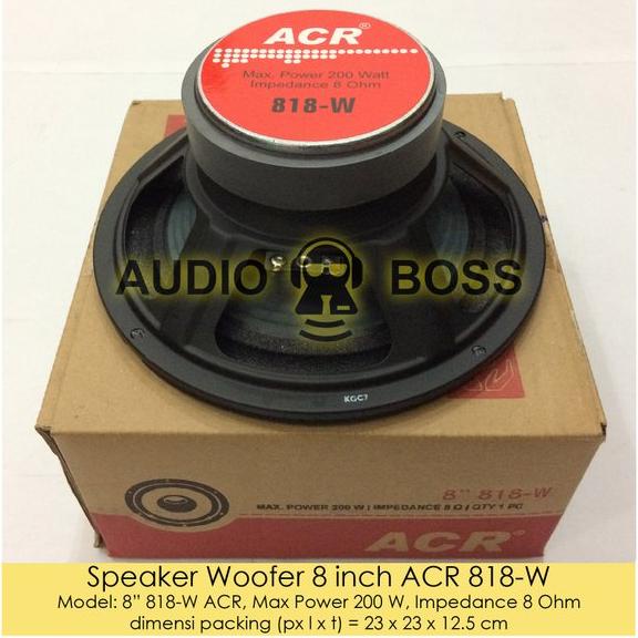 Speaker Woofer 8 inch ACR 818-W - Speaker Woofer ACR 8 inch 818 200 Watt