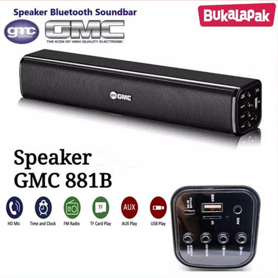 Speaker GMC 881B Bluetooth Super Bass Original GMC