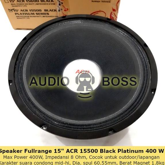 Speaker ACR 15 inch 15500 Black Platinum Series - Speaker 15500 ACR 15500 Hitam Platinum